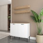 Hanah Home Armario Multiusos Blanco y Nogal